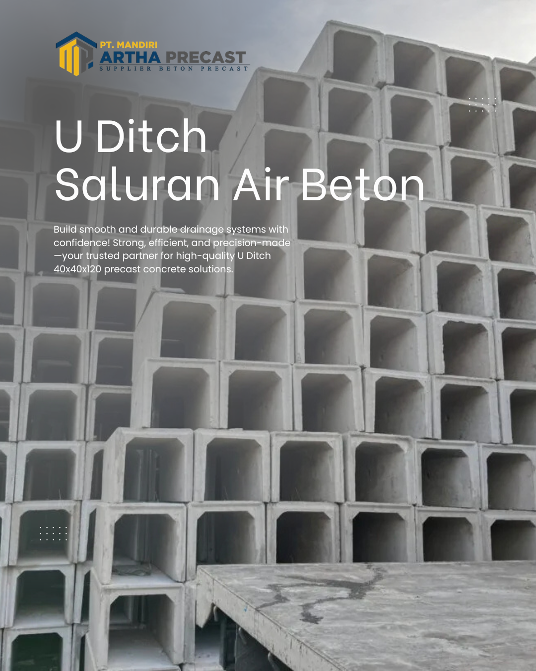 harga beton saluran air