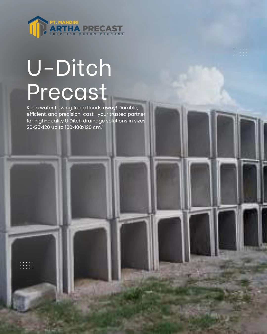 harga saluran drainase u ditch cipulir