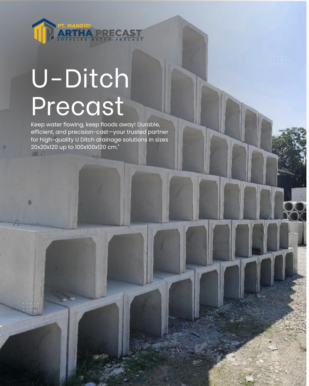 harga saluran drainase u ditch cipulir