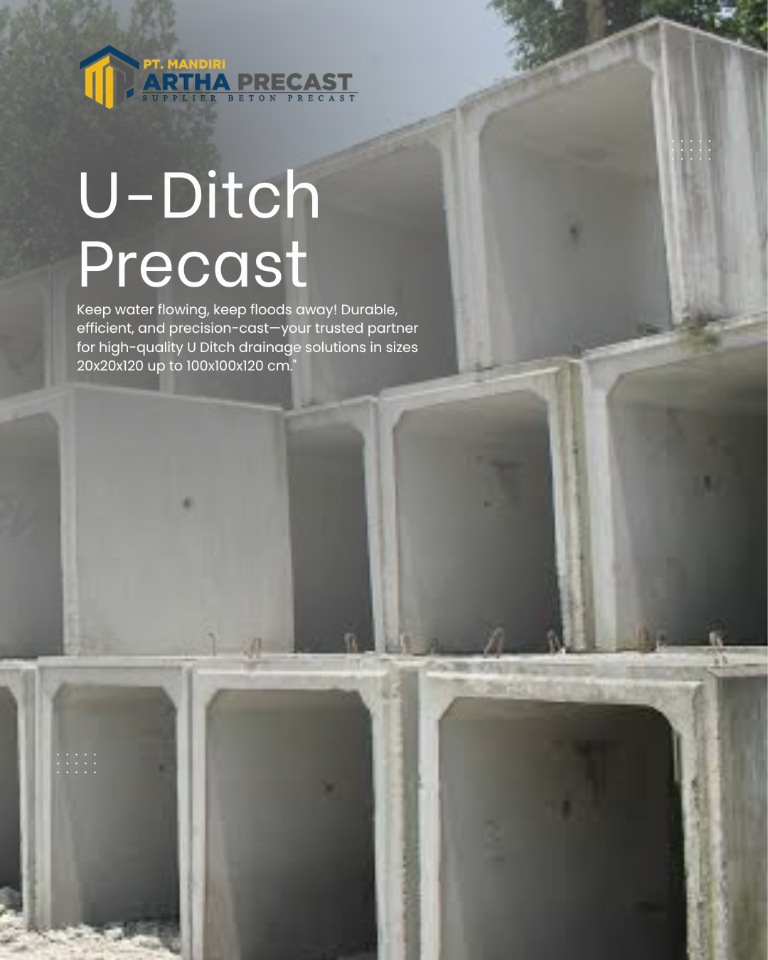 harga beton u ditch