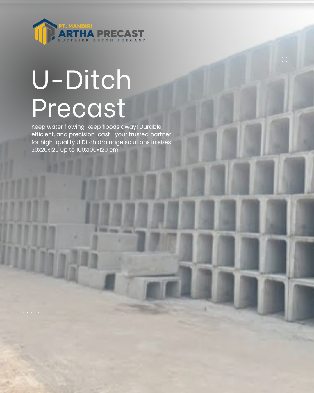 harga beton u ditch