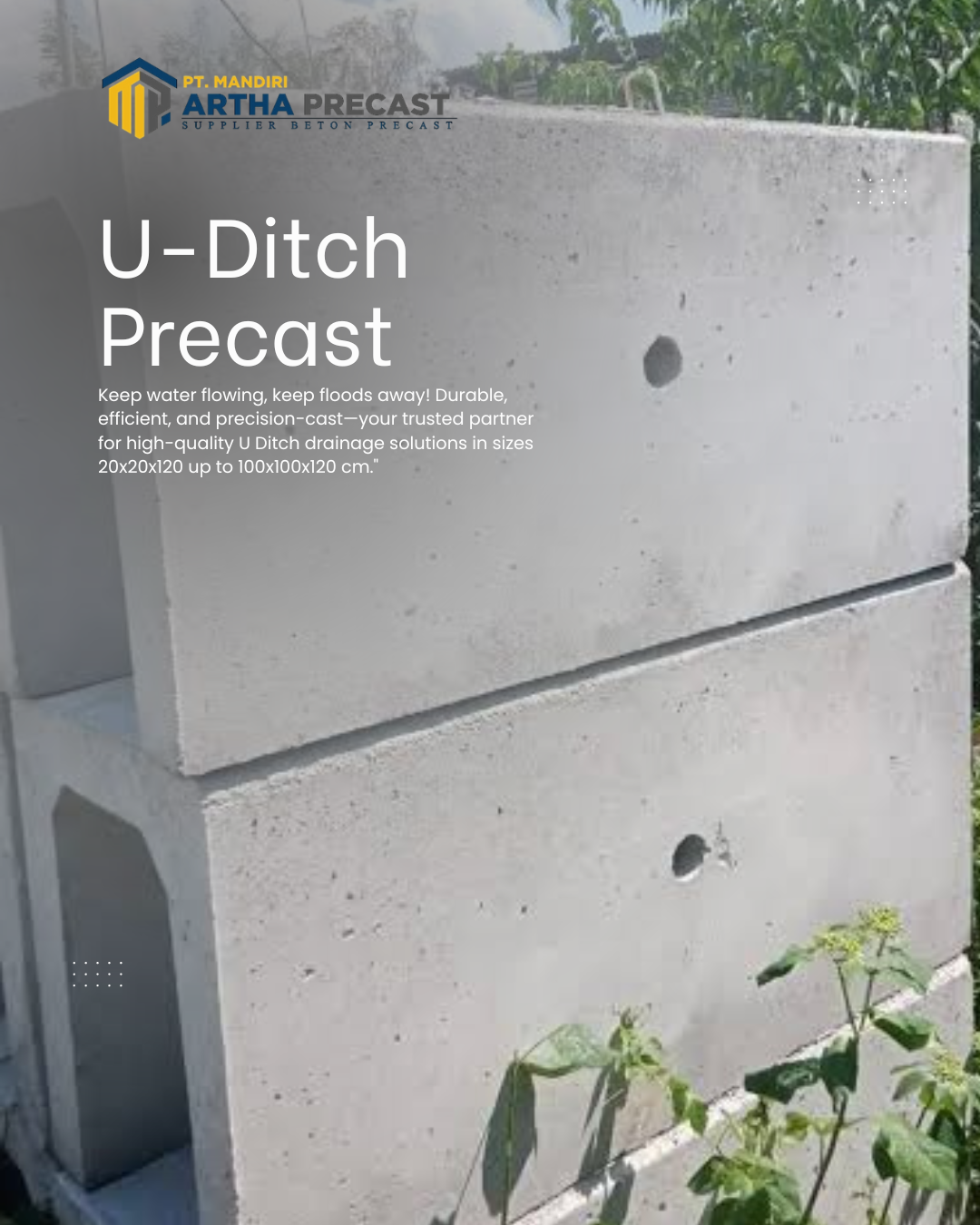 u ditch beton precast