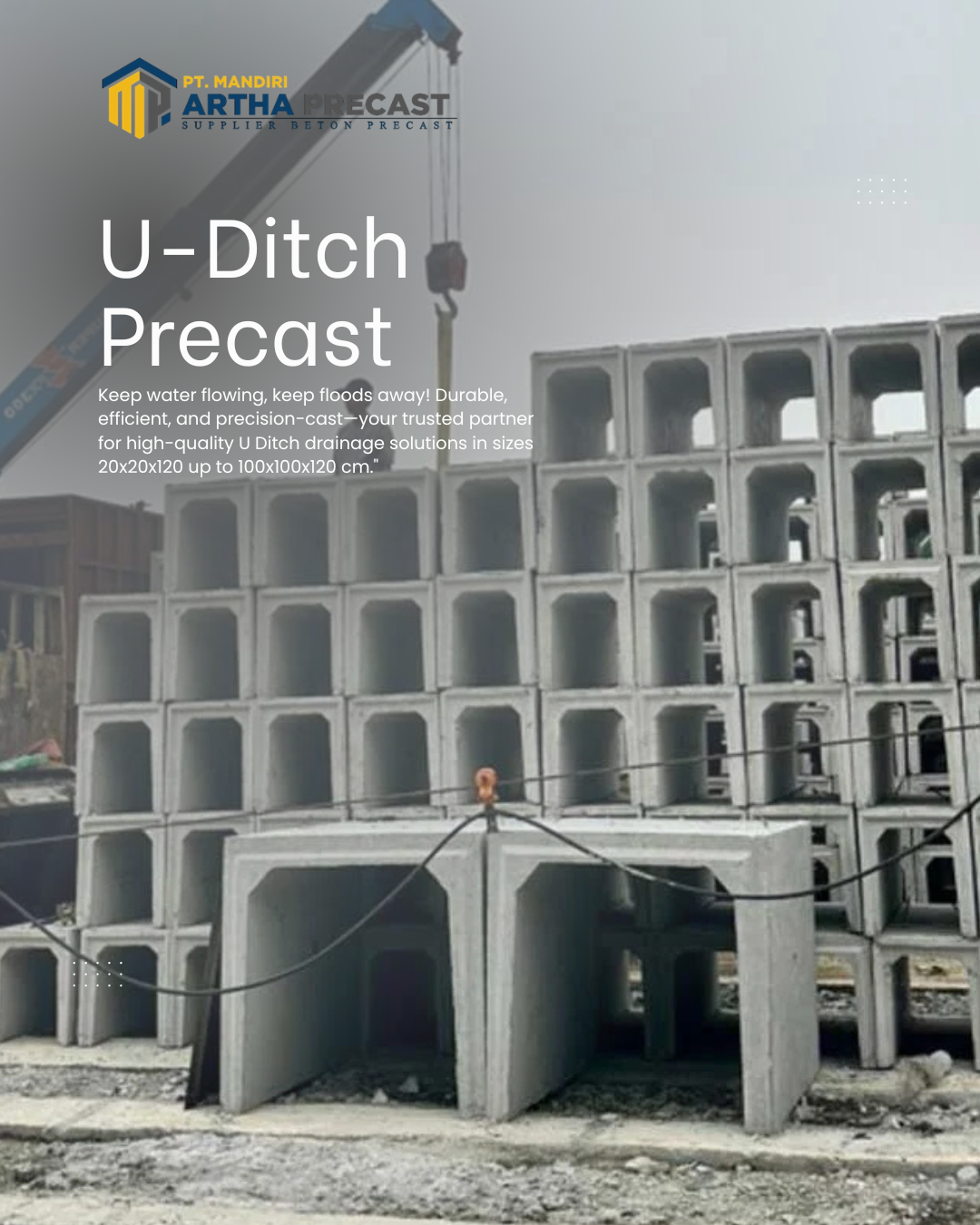 u ditch beton precast