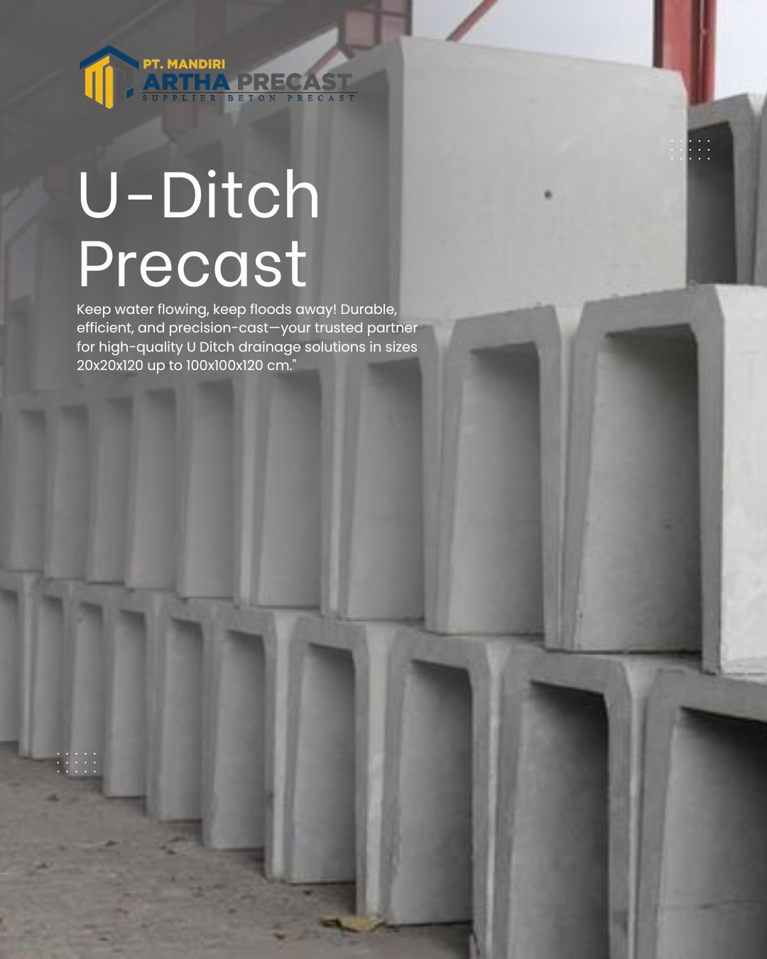 u-ditch precast ready stock