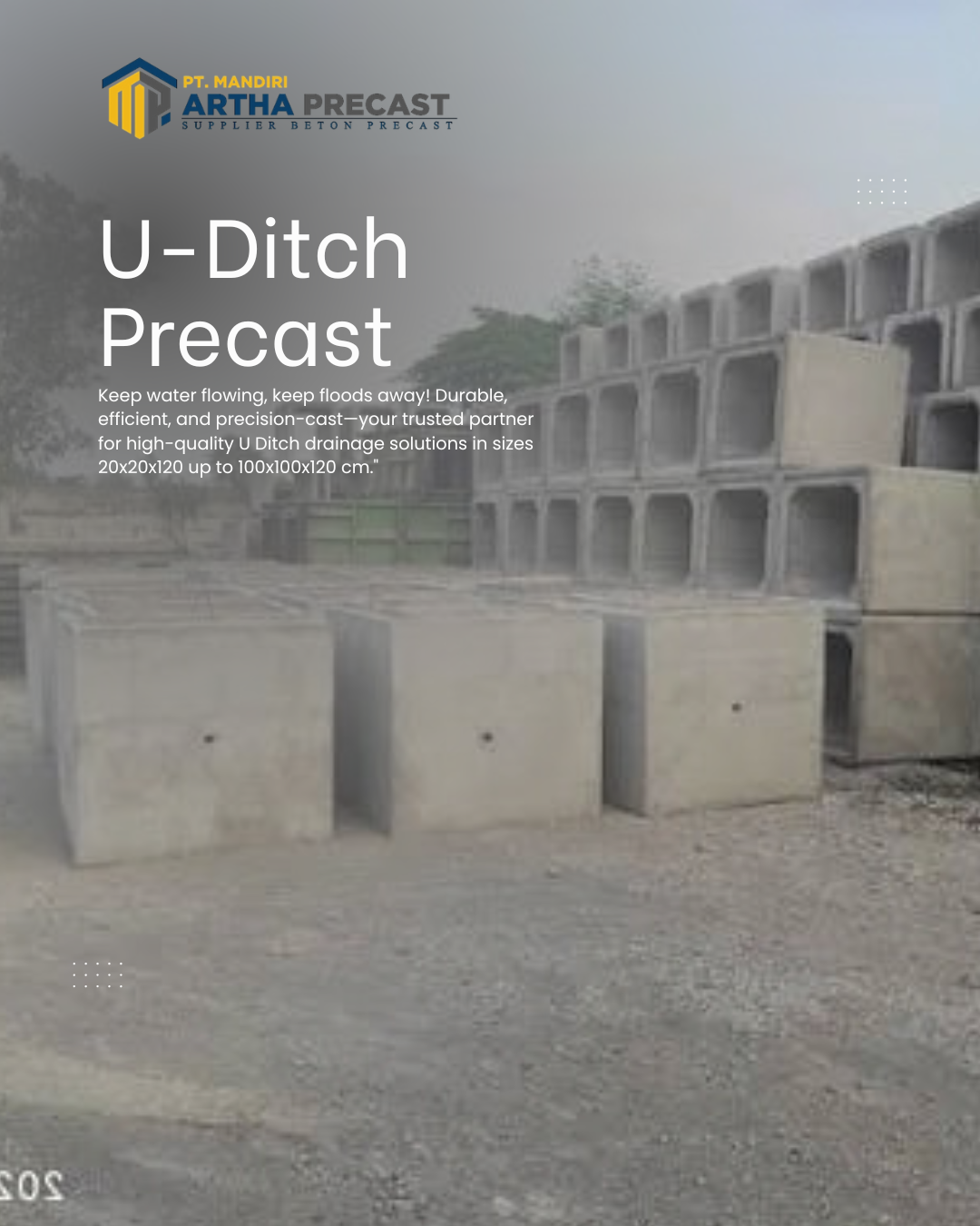 u-ditch precast ready stock